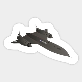 SR-71 Blackbird Reconnaissance Aircraft Sticker